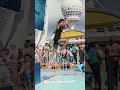 Worst cannonball or proud of her for trying? I’m glad she tried! #royalcaribbean #cruiselife