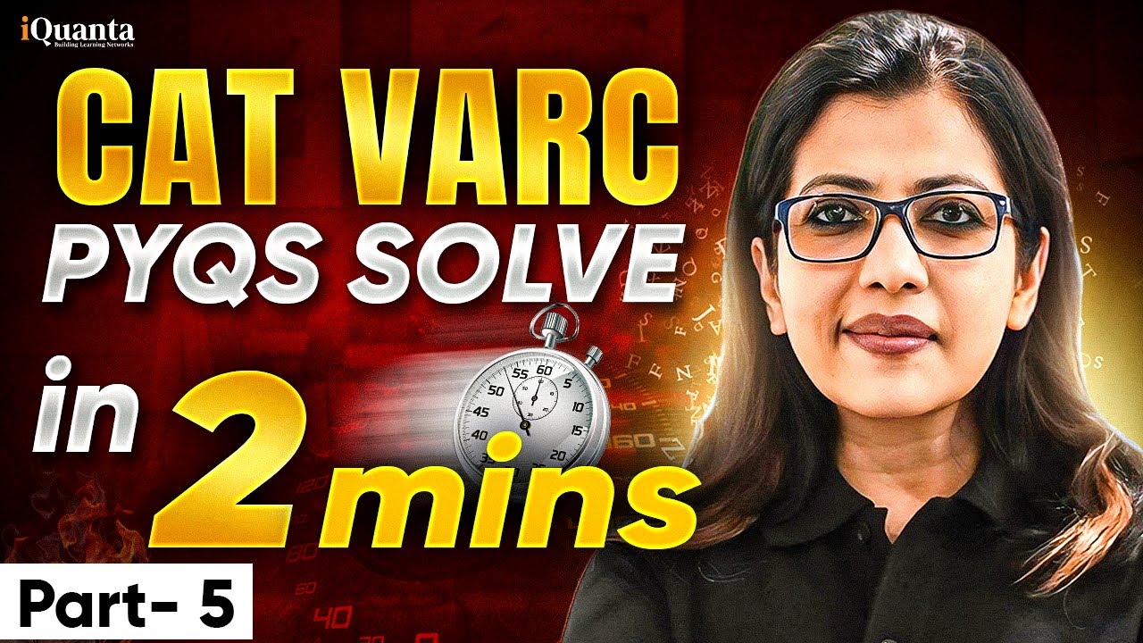 VARC CAT Preparation — How to Solve CAT VARC RC in 2 Minutes - YouTube
