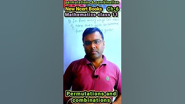 ncert class 11 math permutations and combinations chapter 7 | chapter 6
