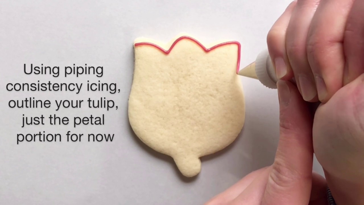 How to Make Easy Tulip Cookies YouTube