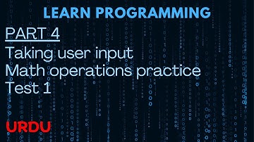 Learn Programming in C language Part 4 | Taking user input, Math operations practice, Test 1