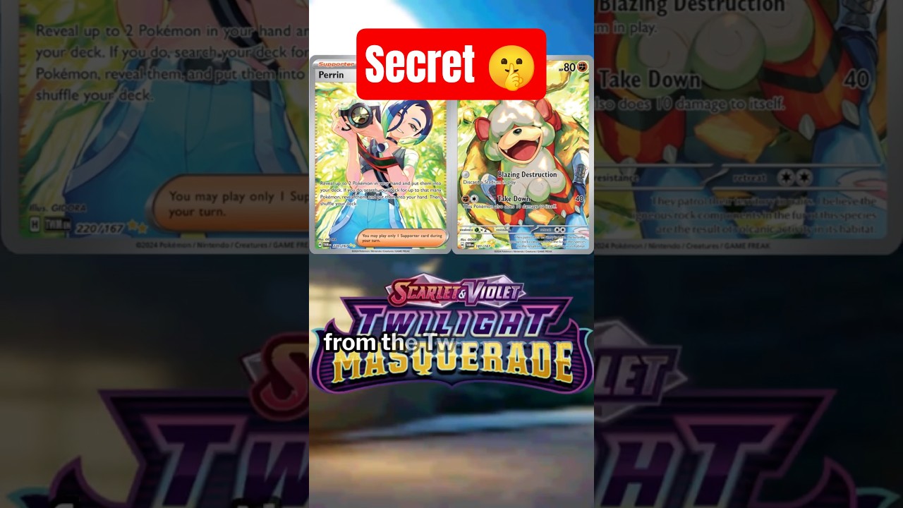 Карты покемонов, которые соединяются: Перрин и Гроулит - Сумеречный маскарад 