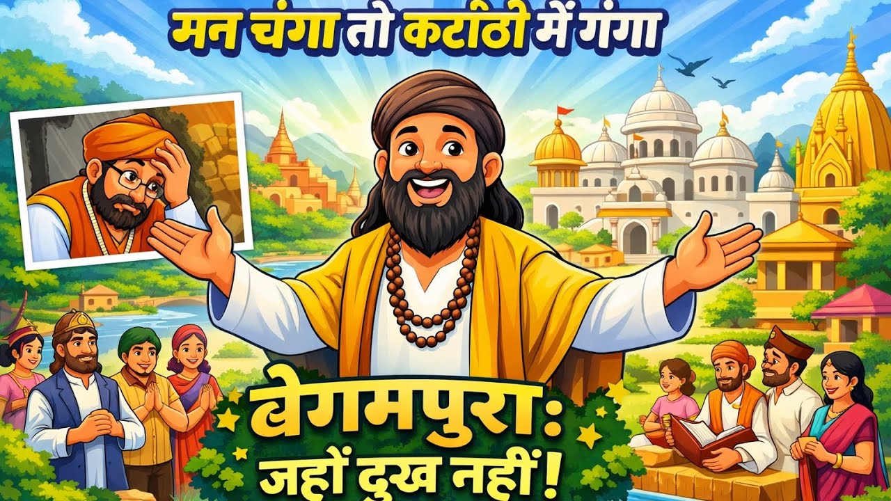 मन चंगा तो कटौती में गंगा | संत रविदास और पंडित का प्रेरणादायक संवाद | Begampura की अद्भुत कहानी