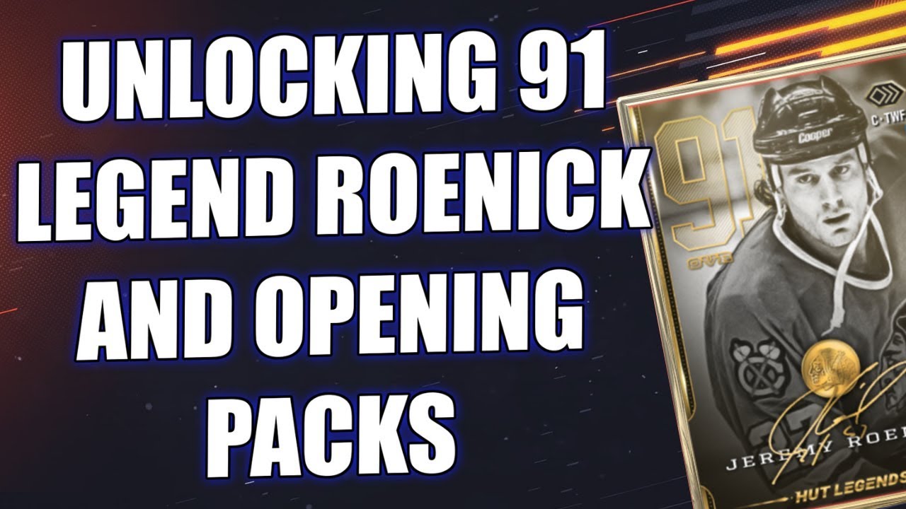 UNLOCKING LEGEND ROENICK & PACKS! - NHL 19 Ultimate Team