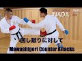 Karate Kumite Mawashigeri Kick Counters