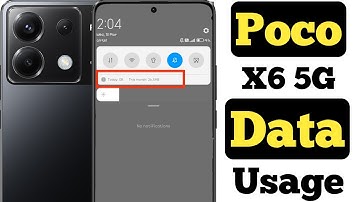 How to show data usage on Poco X6 5G || Poco X6 5G me data usage kaise show kare ||