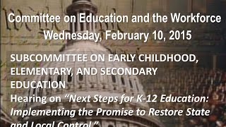 Celebrity Next Steps for K-12 Education: Implementing the Promise to Restore State and Local Control. Profile