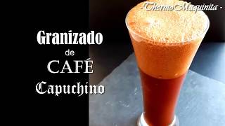 GRANIZADO de CAFÉ capuchino con THERMOMIX. Rápido y fácil.