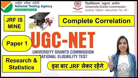 UGC NET JRF Maha Episode Complete Correlation | Research & Statistics | By Navdeep Kaur