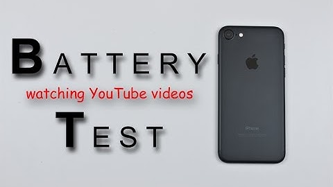 iPhone 7 - Battery Life Test Review!  (watching youtube videos)