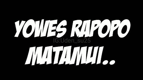 Download Video Story Wa Lagu Aku Rapopo Mp3 Free And Mp4