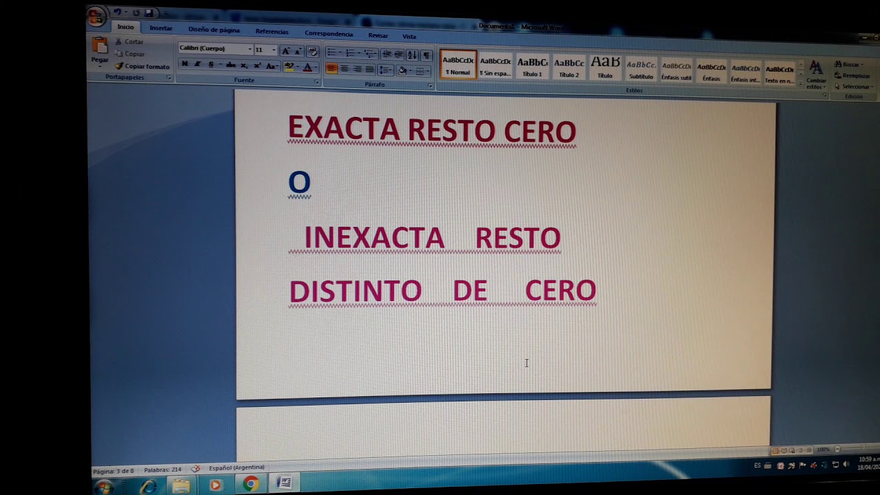 La cuenta de dividir y sus partes. - YouTube