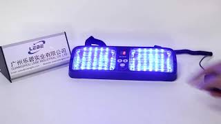 LB1111B Blue LED Split Visor Strobe Light