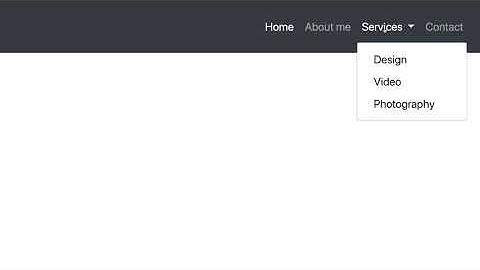 Curso Bootstrap - Componentes, barra de navegación (navbar) con dropdown
