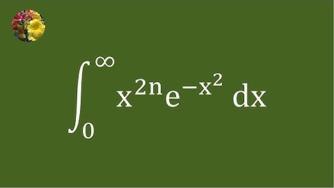 2nd method to evaluate the integral using Gaussian integral & Leibniz integral rule (Mis-732A)