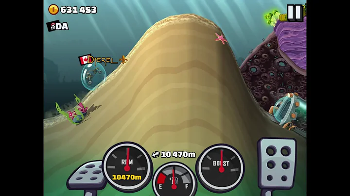 Hill Climb Racing 2 | buggy rustbucket reef 12592m world record