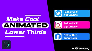 Make Trendy Animated Lower Thirds In Alight Motion - Tutorial | SOORAB | Social Media Lower-Thirds