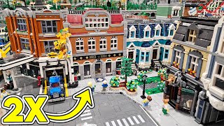 Double LEGO Book Shop Modular Building!