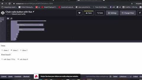 Chain radio button with Vue
