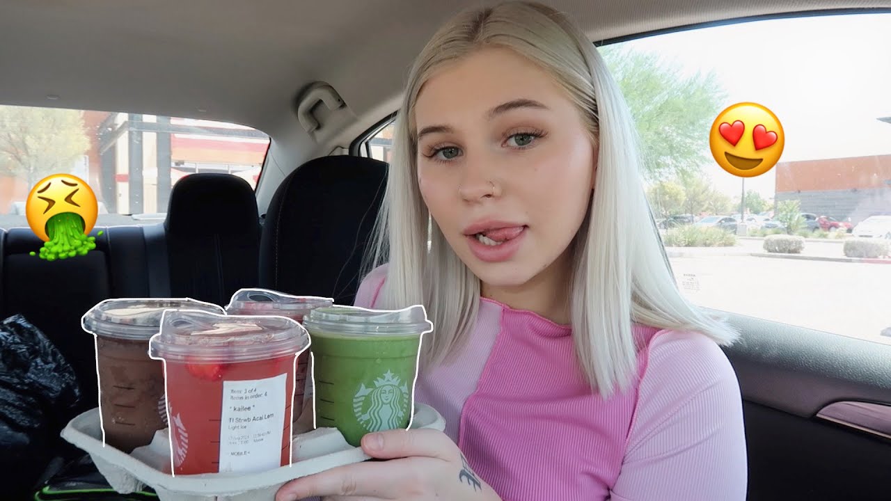 Trying My Subscribers Starbucks Drinks💕