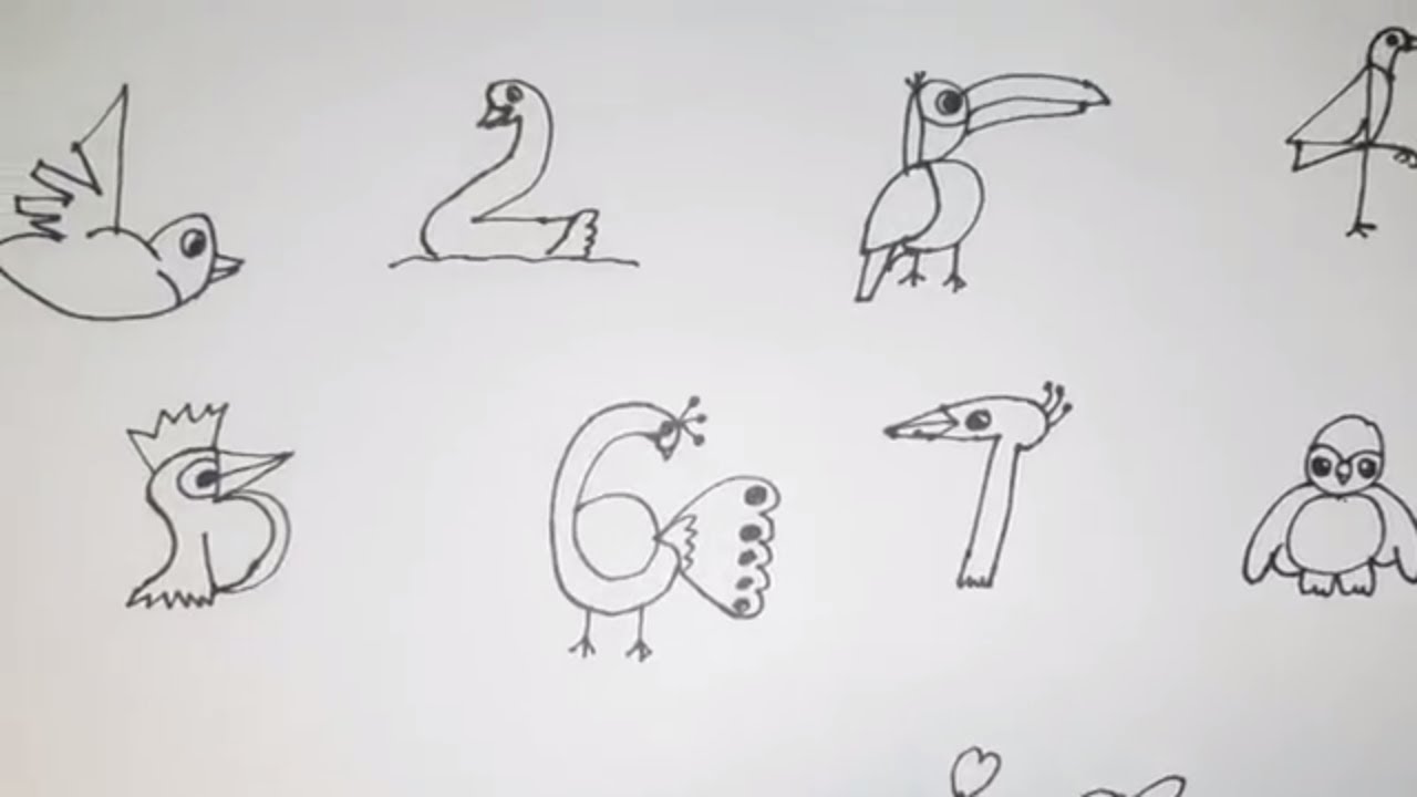 5 CÁCH VẼ CON VẬT TỪ SỐ 3  VẼ CON VẬT ĐƠN GIẢN  5 HOW TO DRAW THE ANIMAL  FROM THE NUMBER 3  YouTube