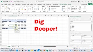 How to Dig Deeper into Your Pivot Table Data In Microsoft Excel! Get More Out of Your Data! #howto