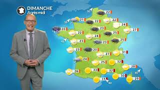 Prévisions météo pour le dimanche 30 août 2026