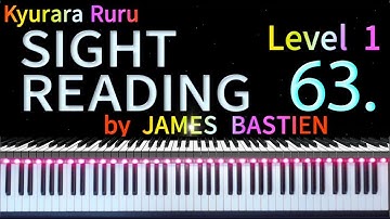 【 SIGHT READING 】Level 1 　 Page 24　 #63　by JAMES BASTIEN