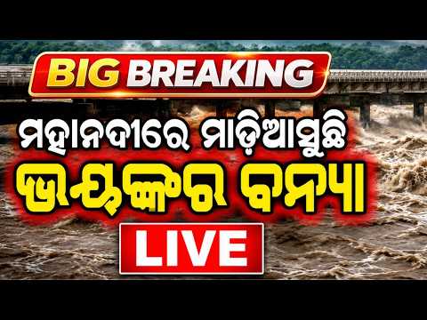 🔴Big Breaking: ମାଡିଆସୁଛି ମହାନଦୀରେ ବନ୍ୟା | Flood Odisha | Mahanadi Flood | Odisha | Argus News