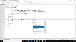 hr tag horizontal line HTML PRACTICE session 18