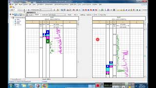 شرح برنامج interactive petrophysics   ربط النطاقات وحساب cut off