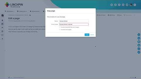 Copy A Page Or A Blog - Learn Atlassian Confluence & Linchpin Intranet #69