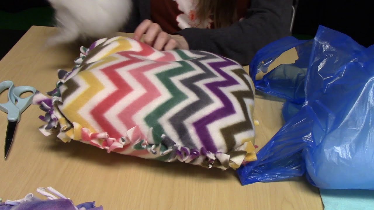 No Sew Fleece Pillow DIY Craft YouTube