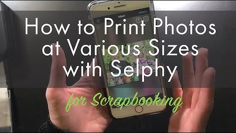 How to Print Different Size Photos for Scrapbooking & Project Life With Canon Selphy Photo Printer