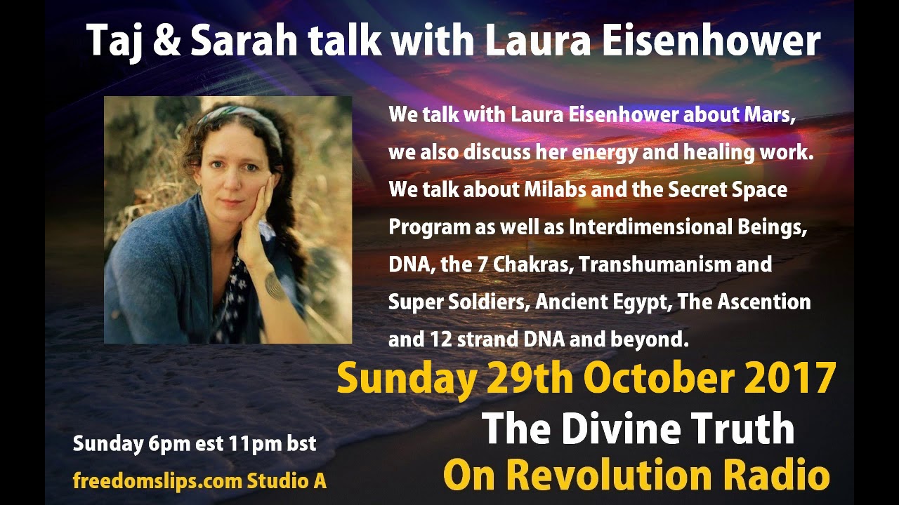 Taj & Sarah Adams talk with Laura Eisenhower on The Divine Truth on Revolution Radio