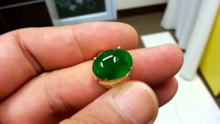 3.54ct Imperial Glassy Green Burma Jadeite