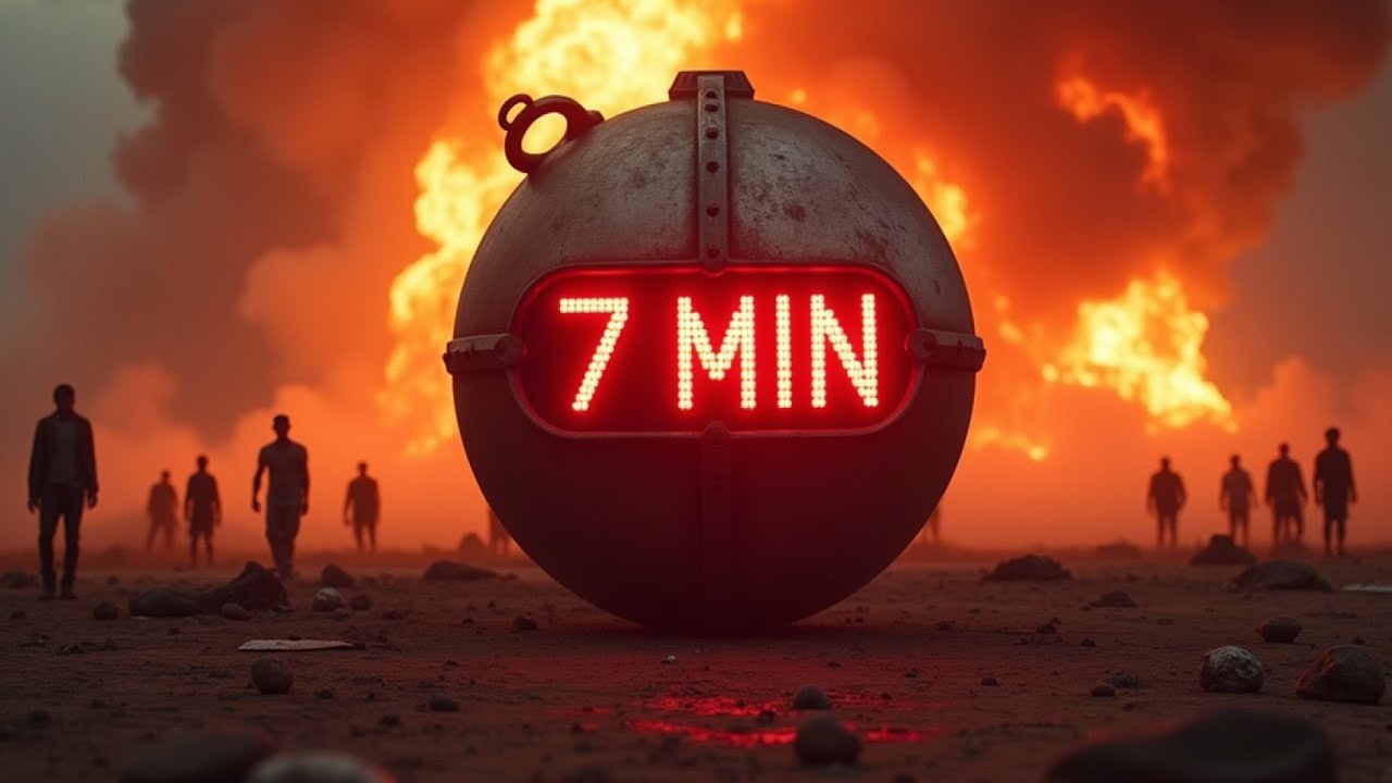 7 Minute Apocalypse Countdown Timer 🧟‍♂️ Zombie Sounds + Explosion + Alarm