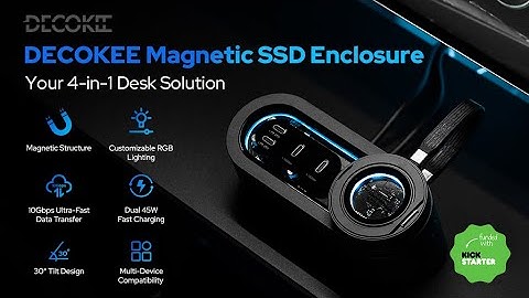 DECOKEE Magnetic SSD Enclosure+Hub: The Desk Upgrade You Need!