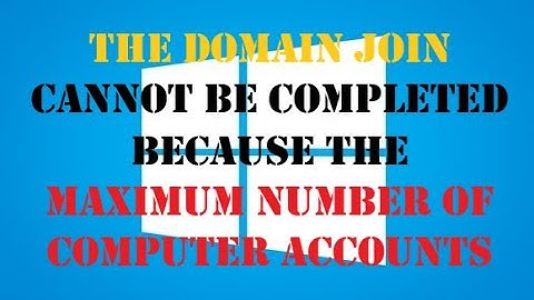 Fixed | The domain join can not be completed | 4Fun4You
