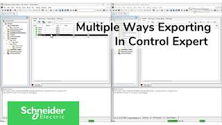 How to export only required variables in Control Expert (formerly Unity Pro) | Schneider Electric