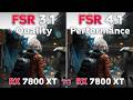 FSR 3.1 Quality vs FSR 4.1 Performance on RX 7800 XT - Graphics &amp; FPS Comparison