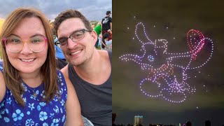 Watching Disney World's Newest Drone Show At Disney Springs And Summer House On The Lake For Dinner!