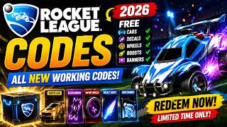 ROCKET LEAGUE CODES 2026 🚀 NEW Working Codes for Free Cars, Decals & Rare Items!