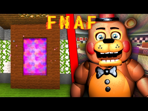 COMO HACER UN PORTAL A LA DIMENSION DE FIVE NIGHTS AT FREDDY'S - MINECRAFT PORTALES A DIMENSIONES gameplay español transistor