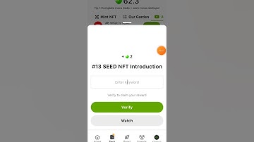 13 Seed NFT Introduction Code | 13 Seed NFT Introduction Task | 13 Seed NFT Introduction Video Code