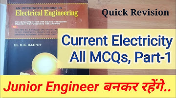 Current Electricity.. RK Rajput all MCQs.. Quick Revision with Tricks.. Junior Engineer