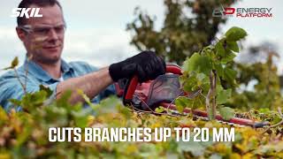 SKIL 0430: Cordless freedom for effortless trimming of hedges and shrubs