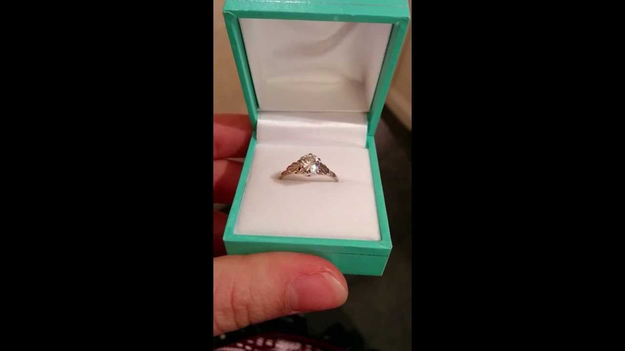 Art Deco 0.65ct VVS1 Platinum Diamond Ring