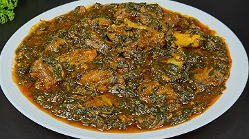Hyderabadi Palak Gosht Recipe | Masala Mutton Palak Recipe | Bhaji Gosht