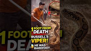 The Deadliest Surprise Under the Weeds! Russell’s Viper Rescue#serpentadventures#snake#russellsviper